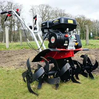 HECHT 785 Motorhacke Benzin | 32-84 cm Arbeitsbreite | 32 cm Arbeitstiefe | 6,5 PS | 4,5 kW | 196 cm3