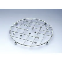 JUSTINUS Topfuntersetzer 22 x 1,5 cm Silber