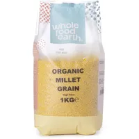 Wholefood Earth Organic Millet Grain – 1 kg | GMO Free | Vegan | High Fibre | Certified Organic