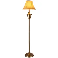 Lux.pro Stehlampe, Florenz E27 Ø35x157 cm, Messingfarben/Beige