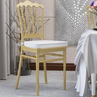 8er-Set Hochzeitsstuhl | Kunststoff | Gold | Stapelbar | Chiavari Stuhl, Chiavarina Stuhl, Tiffany Stühle