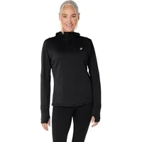Asics Road Winter Laufshirt Damen-Schwarz, Größe M