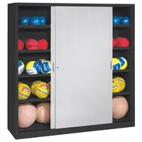 C+P Ballschrank mit Vollblech-Schiebetüren (Typ 4), HxBxT 195x190x60 cm,