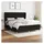 vidaXL Boxspringbett mit Matratze Schwarz 180x200 cm Stoff
