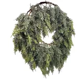 Weihnachtszedergirlande - Echtwachs Kieferngirlande Winterdekoration für Kamin | Deko für Haustür Wohnzimmer Terrasse Garten Innenbereich Kaminumrandung Wand