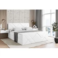 Altdecor Boxspringbett mit Fußteil, H3 Matratze und Topper -