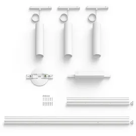 Philips Perifo 3-flg. LED 172 cm weiß Metall