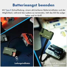 WUBEN G5 LED Taschenlampe 400 Lumen aufladbar wasserdicht schwarz