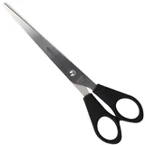 Westcott Schere 7" (17,8 cm) Schwarz, Büroschere mit schwarzen Kunststoffgriffen, Extrascharfe Klinge, rostfreier Edelstahl, Papierschere, Haushaltsschere, Bastelschere, E-31170 00