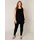 Base Level Curvy "ABBIGALE", Damen, Gr. 44, schwarz, Jersey, Obermaterial: 94% Viskose, 6% Elasthan, unifarben, Basic, figurumspielend hüftbedeckend, Rundhals, Shirts Longshirt, ärmellos, seitlich geschlitzt