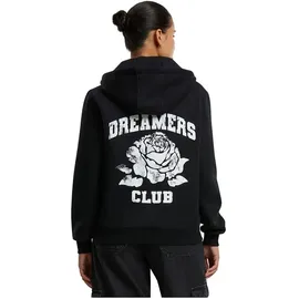 miss tee Mister Tee Hoodie Romantic Dreamers Ladies Fluffy Zip Hoody schwarz XS