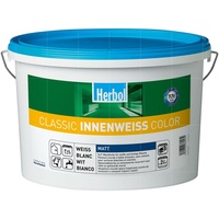 HERBOL Classic Innenweiss Color 12.5L WEISS Wandfarbe Innenfarbe Renovierfarbe