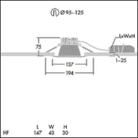 Thorn CETUS3 S LCS HF RWH LED-Downlight 1er Pack