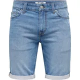 Only & Sons Jeansshorts in Blau XXL