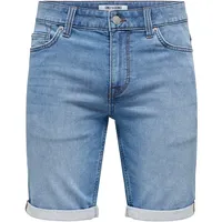 Only & Sons Jeansshorts in Blau XXL