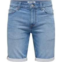 Only & Sons Jeansshorts in Blau XXL