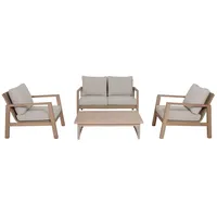 Garden Pleasure SAN MATEO Lounge-Set 4-tlg. braun