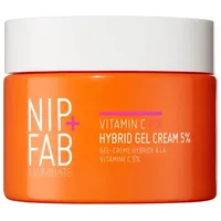 Nip+Fab Vitamin C Fix Hybrid Gel Creme 5% 50 ml | Gelähnliche Feuchtigkeitspflege | Hochleistungs-5% Vitamin C | Strahlende und leuchtende Haut | Ferulsäure | Gesichtshaut Booster