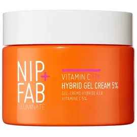 Nip+Fab Vitamin C Fix Hybrid Gel Creme 5% 50 ml | Gelähnliche Feuchtigkeitspflege | Hochleistungs-5% Vitamin C | Strahlende und leuchtende Haut | Ferulsäure | Gesichtshaut Booster