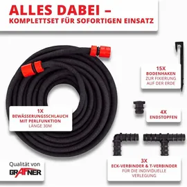 Grafner Perlregner 30 m schwarz