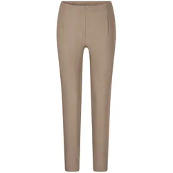 Chinohose GOLDNER "Bengalinhose LOUISA in Denim-Optik", Damen, Gr. 48, N-Gr, beige, Obermaterial: 78% Baumwolle CO. 18% Polyester PES. 4% Elasthan EL., Hosen Chinohose
