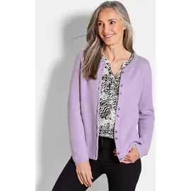 GOLDNER Strickjacke Cardigan aus Baumwolle lila 22