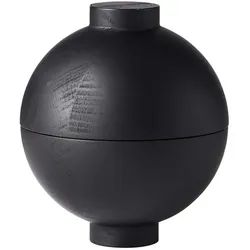 Kristina Dam Studio - Wooden Sphere Aufbewahrung Ø 12 x H 15 cm, Eiche schwarz