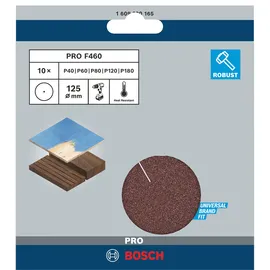 Bosch F460 Schleifblatt-Set 125 mm 10 Stk.