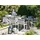 Beliani Gartentisch dunkelgrau Aluminium 168/248x100 cm