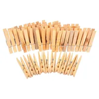 HOME IDEAS Holz-Wäscheklammern 50 Stück Naturholz (Beige, Braun) Wäscheklammer