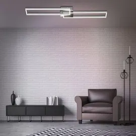 Briloner CCT LED Deckenleuchte 40 W aluminium-chrom
