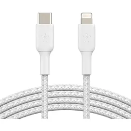 Belkin Boost Charge Lightning – USB-C Braided Cable 2 m weiß