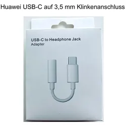 Huawei USB-C auf 3,5 mm Klinkenanschluss AUX Adapter