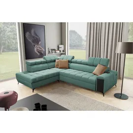 Kaiser Möbel Modernes, modisches, elegantes Ecksofa mit Schlaffunktion GRECO VII Avra Mintz Links