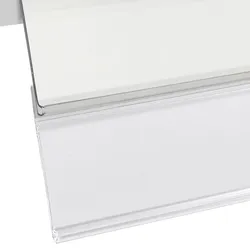Scannerschiene DBD, selbstklebend, für doppelte Preisauszeichnung weiß, PVC