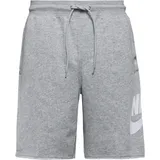 Nike Alumini Shorts Herren in dark grey heather-light smoke grey-white, Größe S - grau
