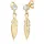 Elli Ohrhänger Feder gold 925 Sterling Silber onesize