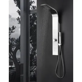 Aurlane Duschpaneel Troya Edelstahl verchromt 100 x 14 cm