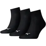 Puma Quarter Socken 3er Pack schwarz 39-42