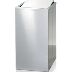 Decor Walther Wäschekorb 58 cm Stahl matt mit Klappe