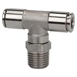 Riegler T-Steckverschra., drehbar, R 1/8 a., Schl.- Ø6, 15bar, ES 1.4404