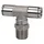 Riegler T-Steckverschra., drehbar, R 1/8 a., Schl.- Ø6, 15bar, ES 1.4404