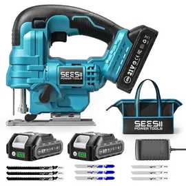 Seesii Stichsäge 21V inkl. 2 x 2,0 Ah + Tragetasche