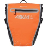 Oxford 20L Gepäckträgertasche wasserdicht Fahrrad-Rücksitz-Kofferraumtasche für Radfahren, Reisen, Reiten Aqua V20 Single, Orange/Schwarz/Silber, 20 l