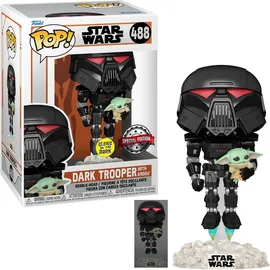 Funko Pop! Star Wars: Mandalorian - Dark Trooper with Grogu 488 EXM