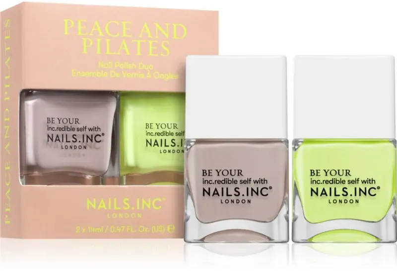 Nails Inc. Peace and Pilates Set mit Nagellacken