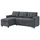 VitaliSpa Ecksofa Campina, Grau, 226 x 161 cm L-Form