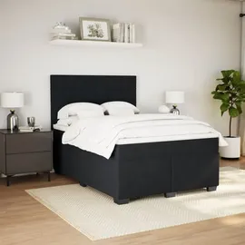 vidaXL Boxspringbett 140 x 200 cm Schwarz