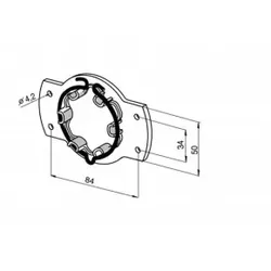 Somfy 9410715 Universalantriebslag. m Feder- ring und kl. Öse für BK-System
