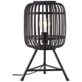 Brilliant LED Leselampe "Woodrow" Metall, schwarz+braun, 40W, IP20, L300mm braun